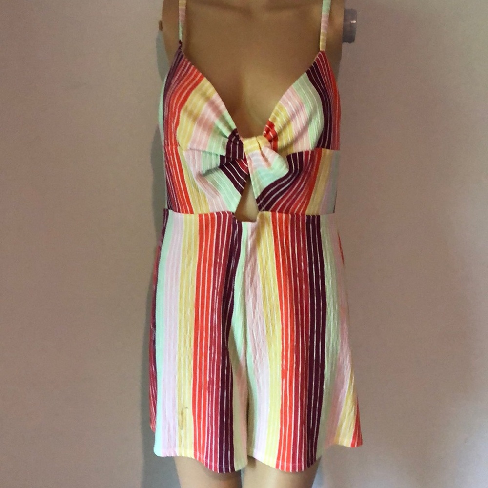 Striped romper